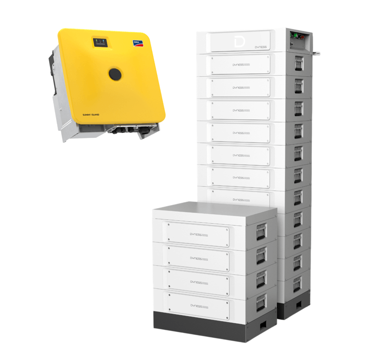 SMA Sunny Island X 50 mit Dyness Stack 100 - 76,80kWh