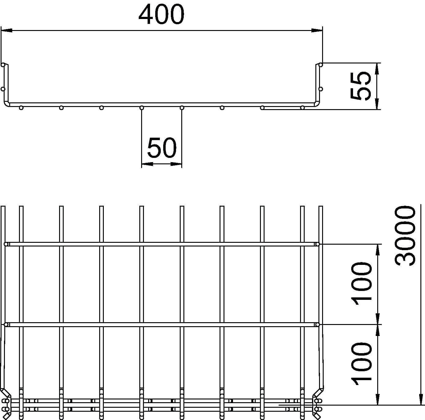 OBO roostergoot GR-Magic® 55 FT - 400 mm