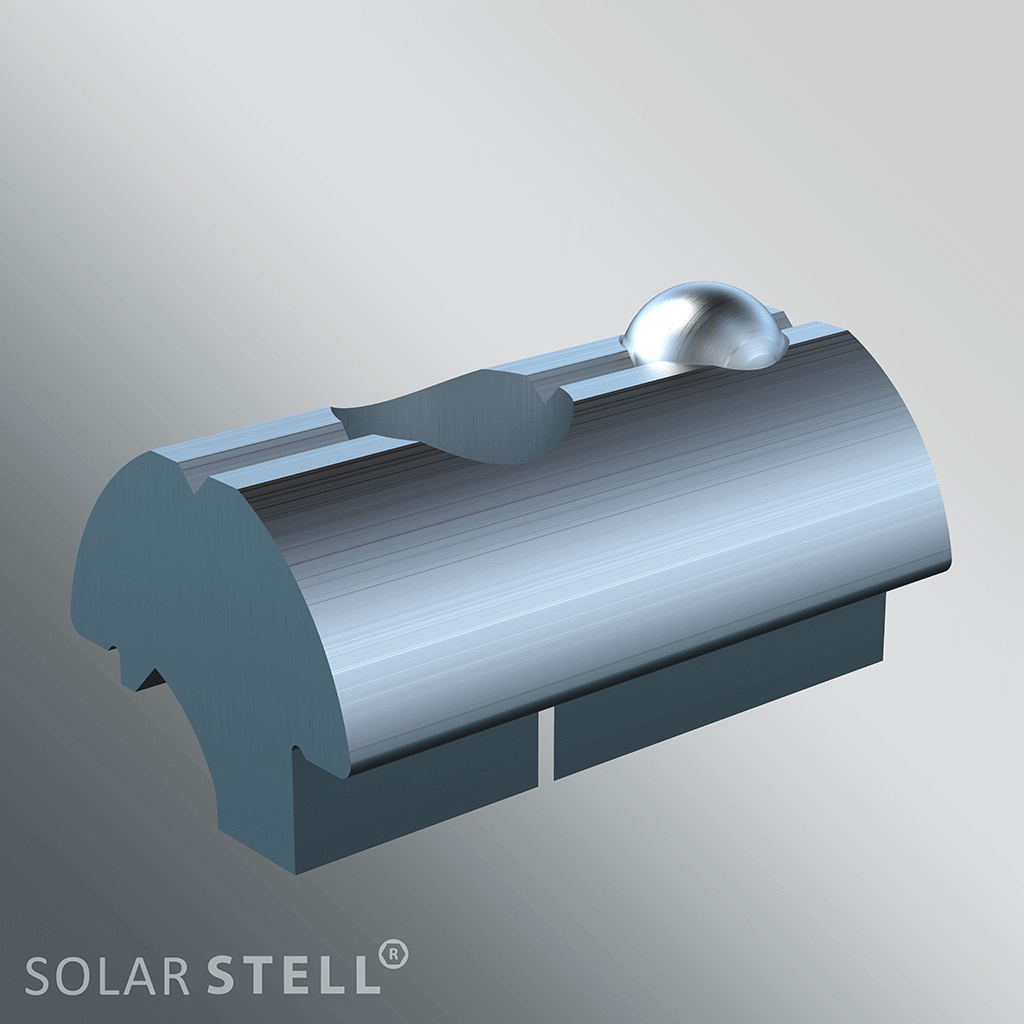 Blubase Aluminium Groefmoer M8