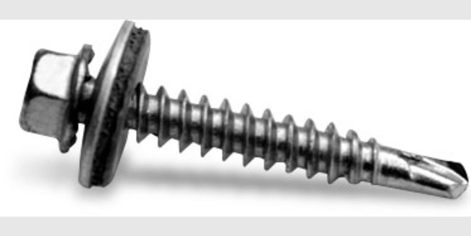 K2 Selbstbohrende Sechskantblechschraube mit Dichtscheibe 6x35