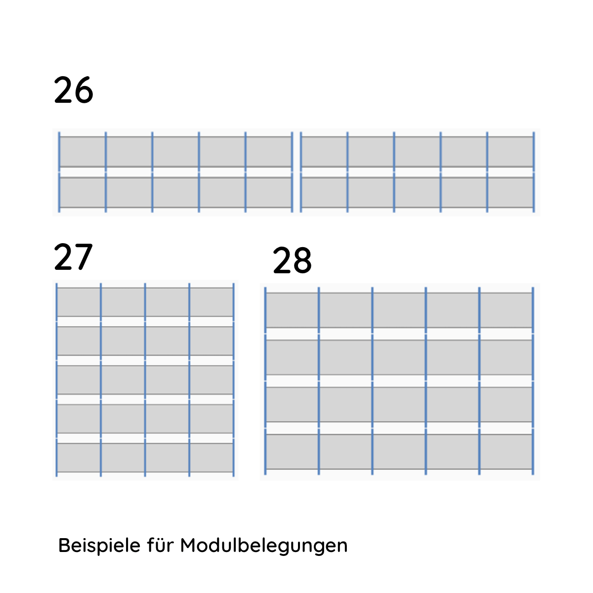 UK-pakket voor 20 modules van K2, S-koepel, plat dak, zwart