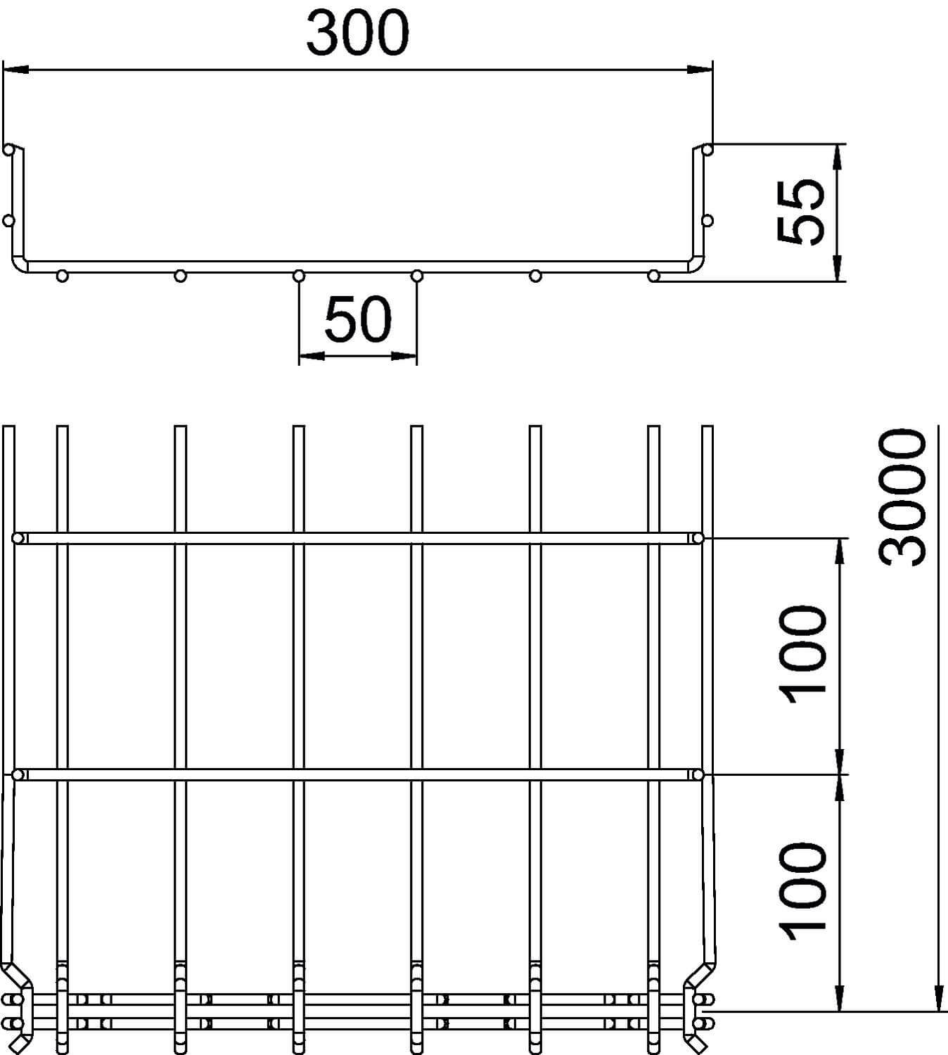 OBO roostergoot GR-Magic® 55 FT - 300 mm