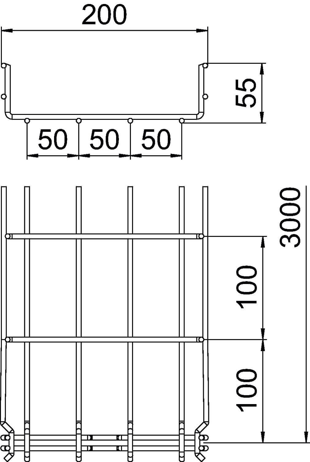 OBO roostergoot GR-Magic® 55 FT - 200 mm