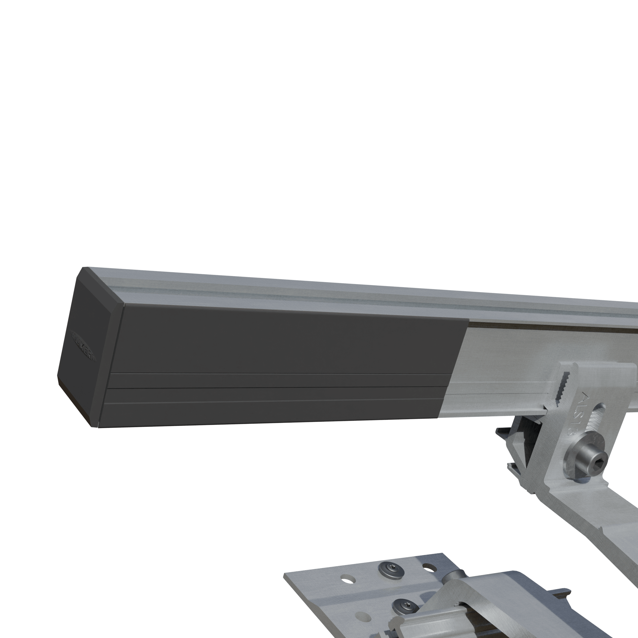 Alumero easyPITCH afdekstrip zwart TP45