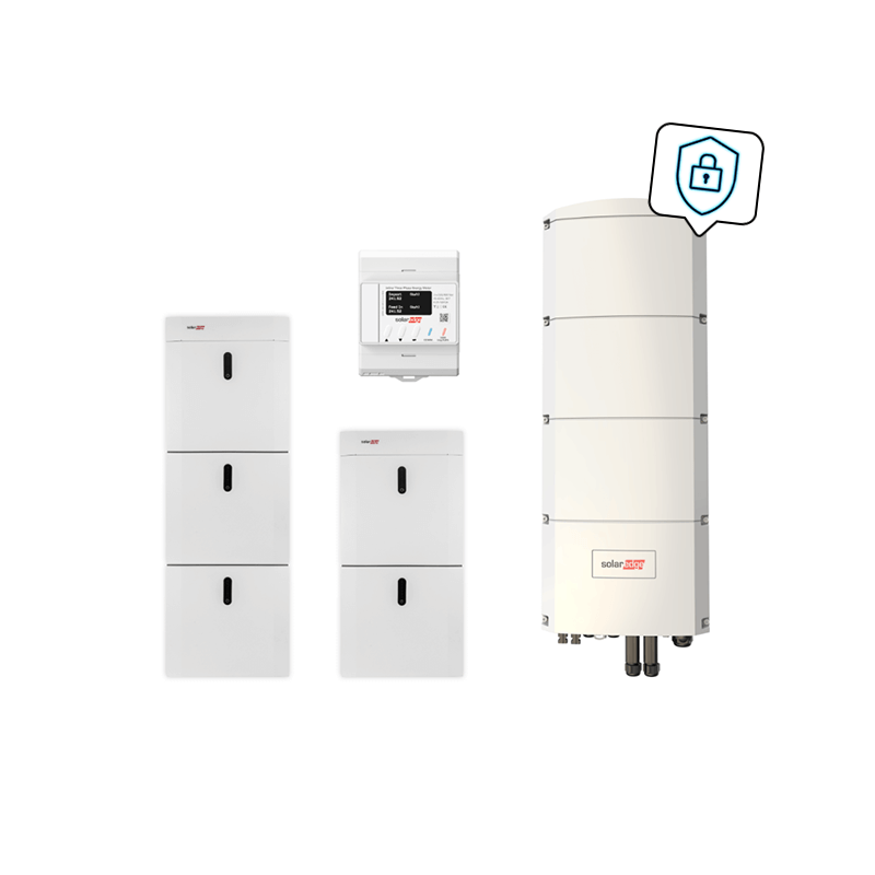 SolarEdge Home Paket mit SE8K-RWB48 und 24,25 kWh
