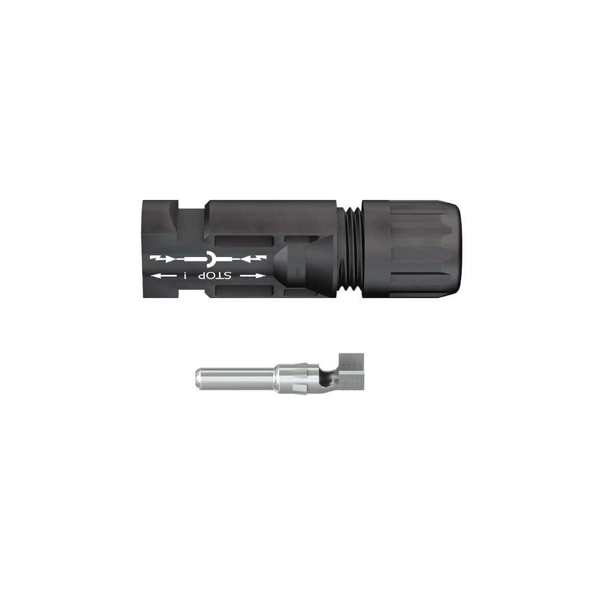 Stäubli MC4 connector, 10 mm² II, Da 5,9 - 8,8 mm