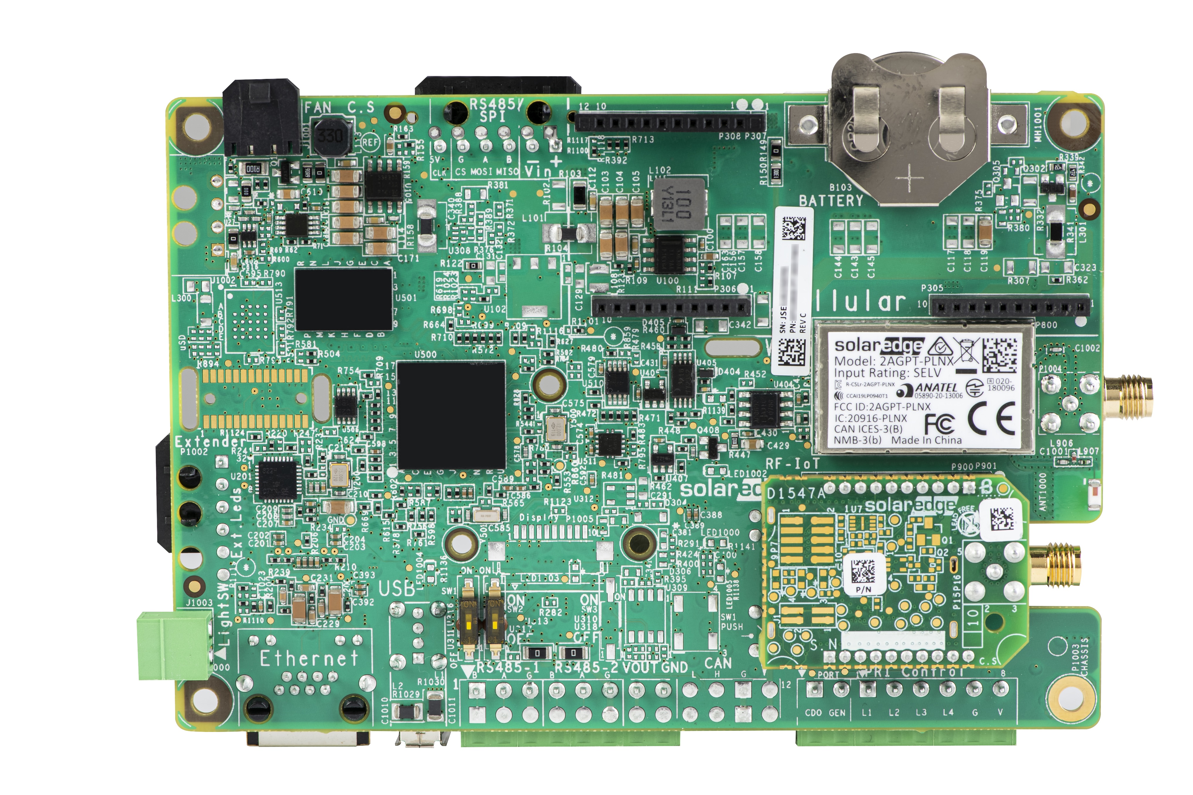 Kommunikationsplatine mit SolarEdge Home Netzwerk Plug-in und Antenne für Home Wave Wechselrichter, 1-Phasig mit SetApp