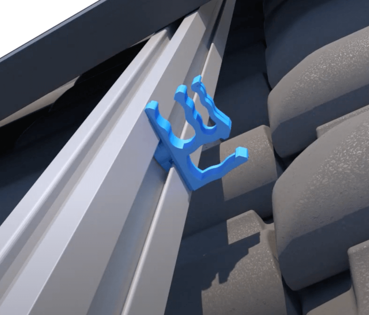 Blubase SCN kabelclip schuindak