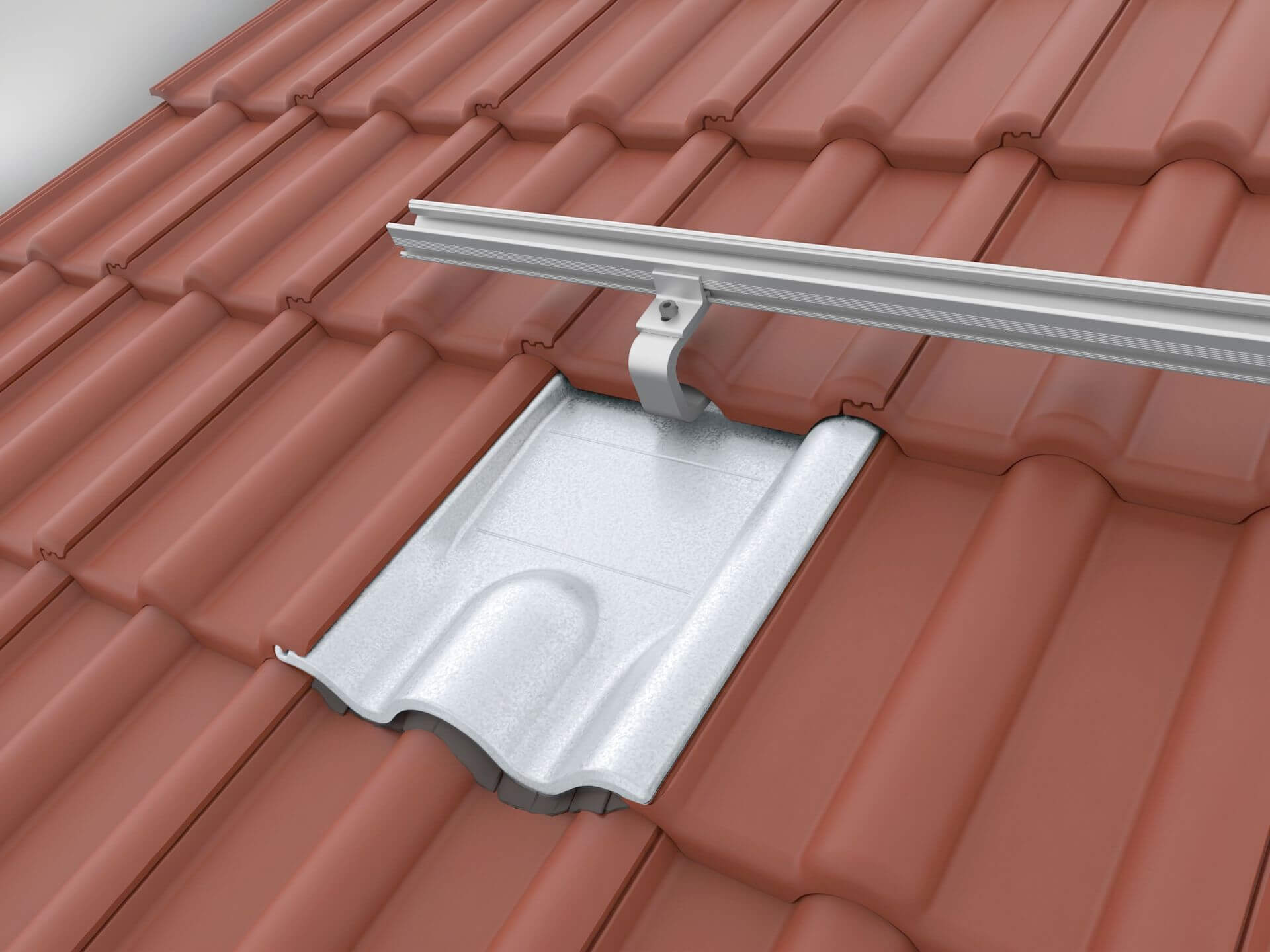 K2 4Tile metalen vervangingsdakpan, verzinkt