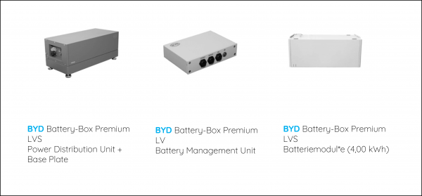 BYD batterij-box premium LVS 16.0 met SolarEdge StorEdge 3-fasen omvormer SE5K