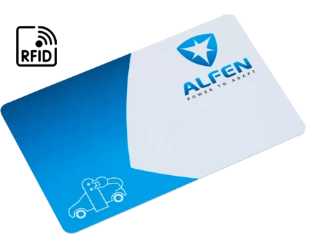 Alfen laadpas + QR sticker